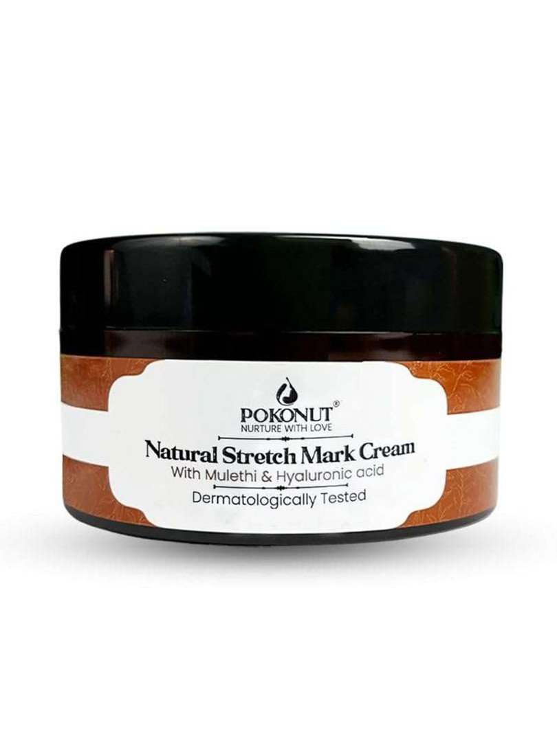 Pokonut Natural Stretch Mark Cream With Mulethi & Hyaluronic Acid - 50 g